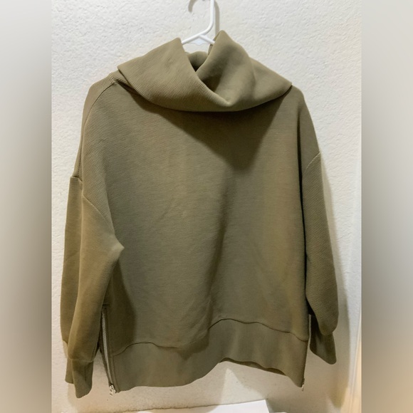 Varley Vine Stone-Olive Pullover Sweatshirt Womens Oversized Sz Small - Picture 2 of 11